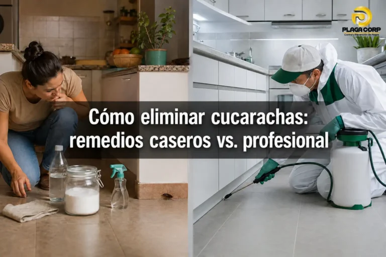 eliminar las cucarachas con remedios caseros y profesional
